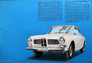 BMW 3200 CS Modelprogram 1963 Carbrochure (7135)